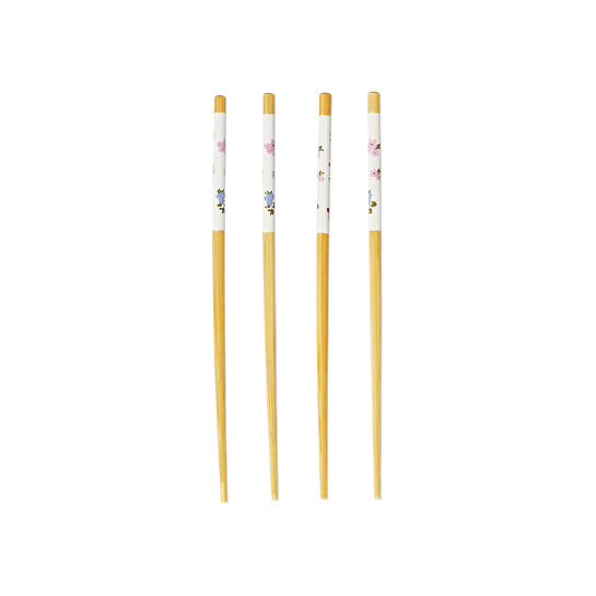 Flying Tiger Copenhagen 2'li Bahar Çiçekleri Desenli Bambu Chopstick
