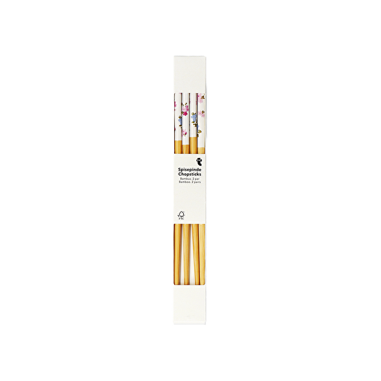 Flying Tiger Copenhagen 2'li Bahar Çiçekleri Desenli Bambu Chopstick