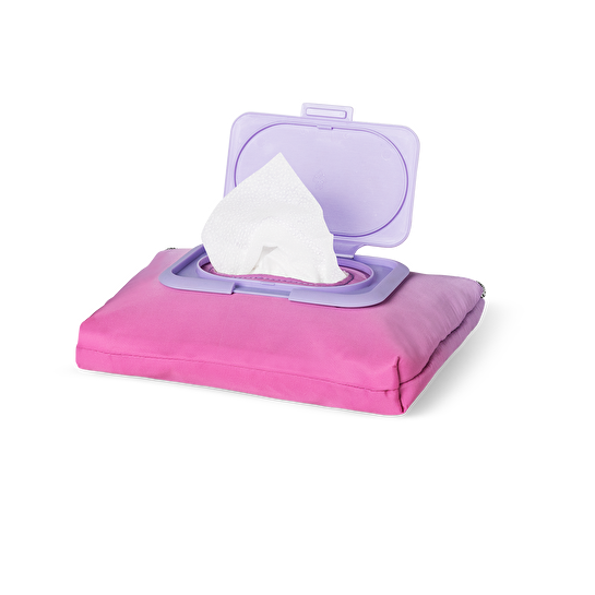 Flying Tiger Copenhagen Pembe Fermuarlı Islak Mendil Çantası