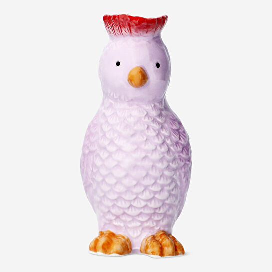 Flying Tiger Copenhagen Pembe Papağan Şeklinde Seramik Vazo