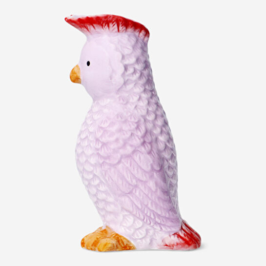 Flying Tiger Copenhagen Pembe Papağan Şeklinde Seramik Vazo