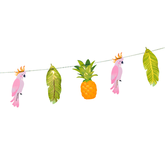 Flying Tiger Copenhagen Tropik Temalı Asılabilir Kağıt Süs