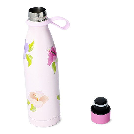 Flying Tiger Copenhagen Çiçek Desenli Yeşil Paslanmaz Çelik Matara