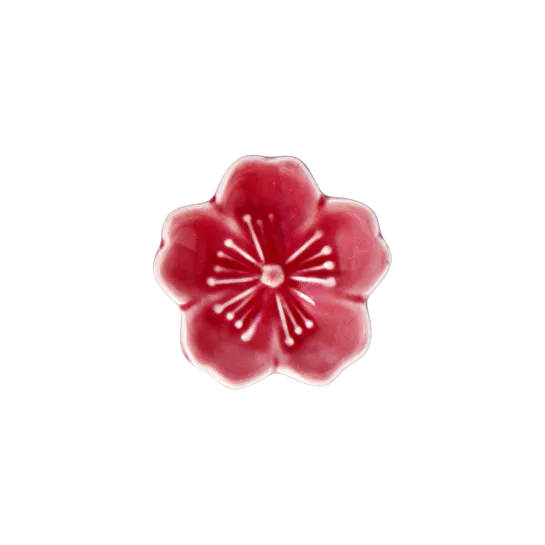 Flying Tiger Copenhagen Pembe Bahar Çiçeği Şeklinde Seramik Chopstick Tutucu