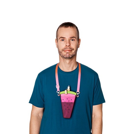 Flying Tiger Copenhagen Pembe Karpuz Şeklinde Askılı Su Matarası