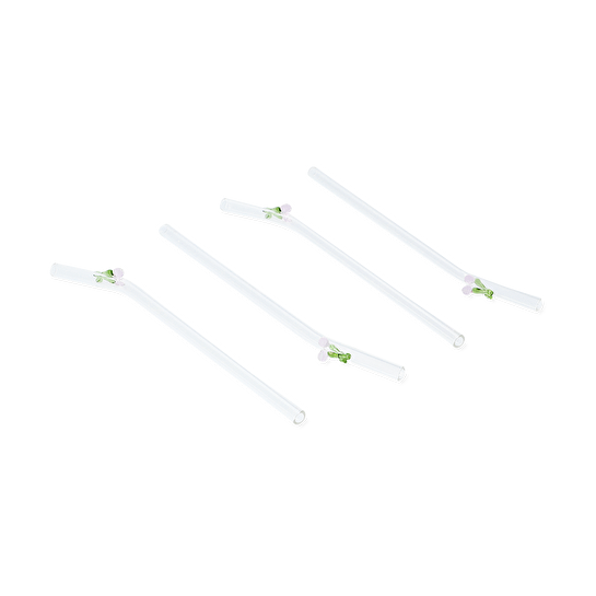 Flying Tiger Copenhagen 4'lü Kiraz Detaylı Cam Pipet