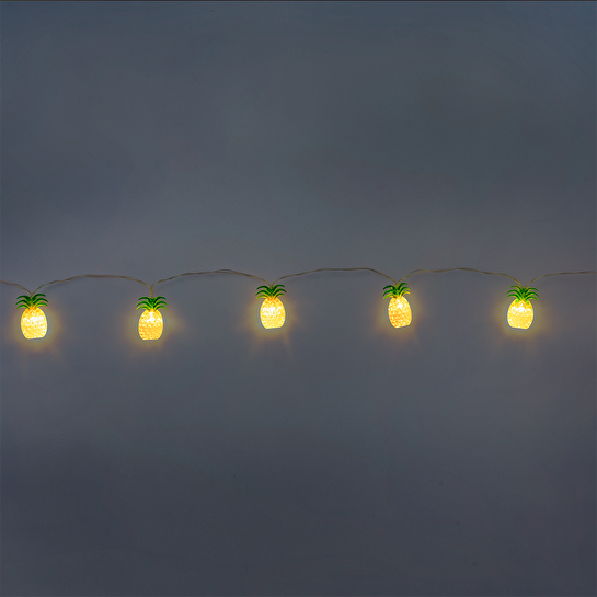 Flying Tiger Copenhagen Sarı Ananas Detaylı LED Işık Zinciri