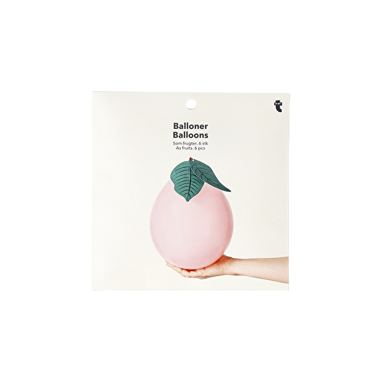Flying Tiger Copenhagen 6'lı Pembe Yaz Meyvesi Şeklinde Balon