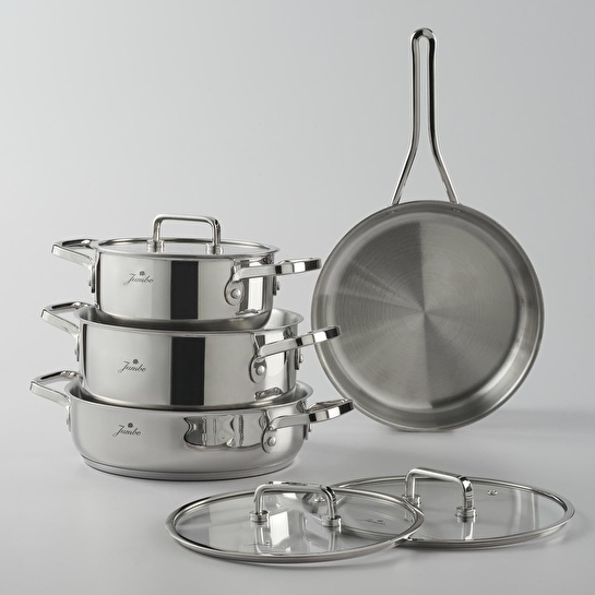 Jumbo Capello 7 Parça İndüksiyon Tabanlı Tencere Seti