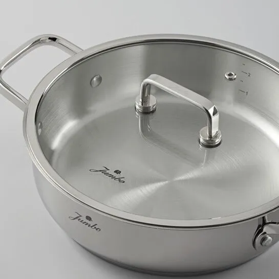 Jumbo Capello 7 Parça İndüksiyon Tabanlı Tencere Seti