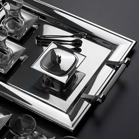 Jumbo Arezzo 40 Parça Çelik Çay Seti