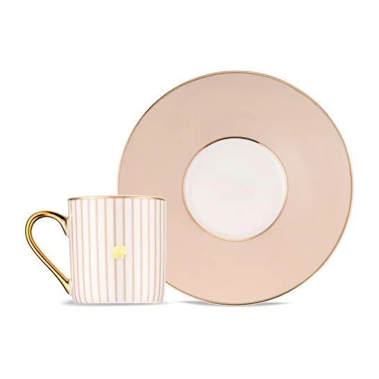 Jumbo Navy 2'li Kahve Fincan Takımı Beige