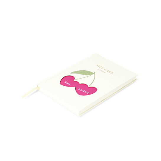 Flying Tiger Copenhagen Kiraz Desenli Beyaz Öz Bakım Günlüğü A5