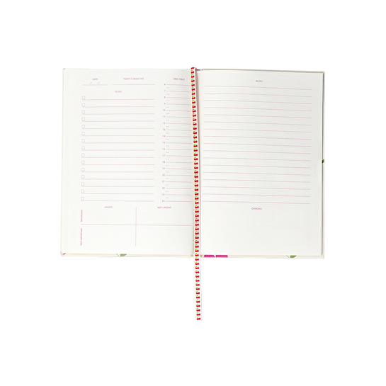 Flying Tiger Copenhagen Kiraz Desenli Pembe Planlayıcı