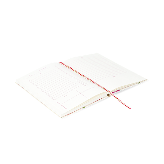 Flying Tiger Copenhagen Kiraz Desenli Pembe Planlayıcı