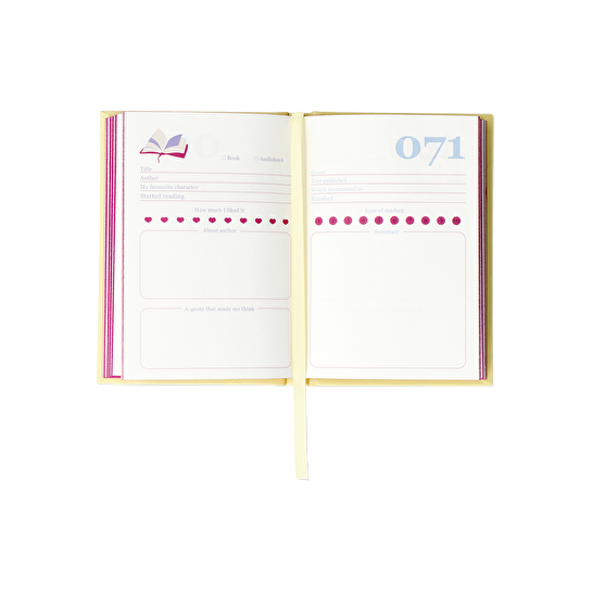 Flying Tiger Copenhagen Sarı 100 Kitap Okuma Günlüğü A6