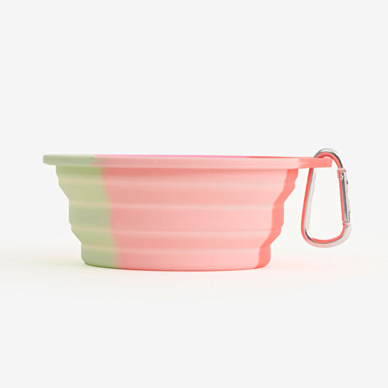 Flying Tiger Copenhagen Pembe Katlanabilir Evcil Hayvan Yemek Kasesi