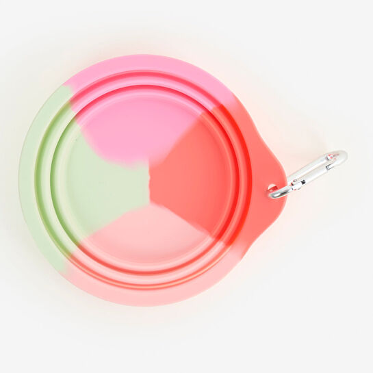 Flying Tiger Copenhagen Pembe Katlanabilir Evcil Hayvan Yemek Kasesi