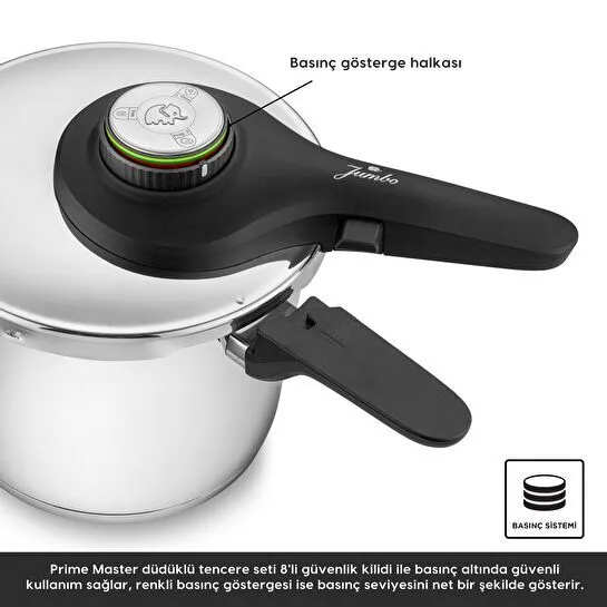 Jumbo Prime Master 6 Litre Düdüklü Tencere