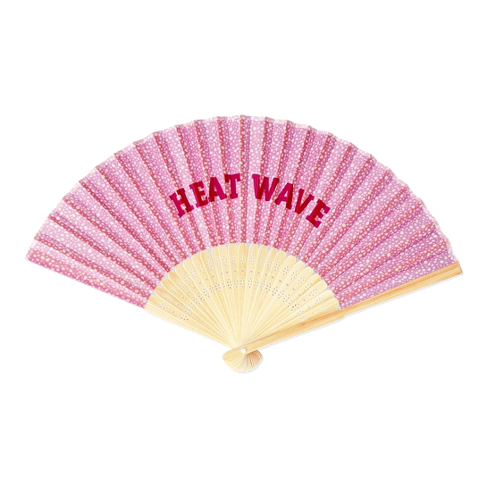 Flying Tiger Copenhagen Pembe Bambu Yelpaze