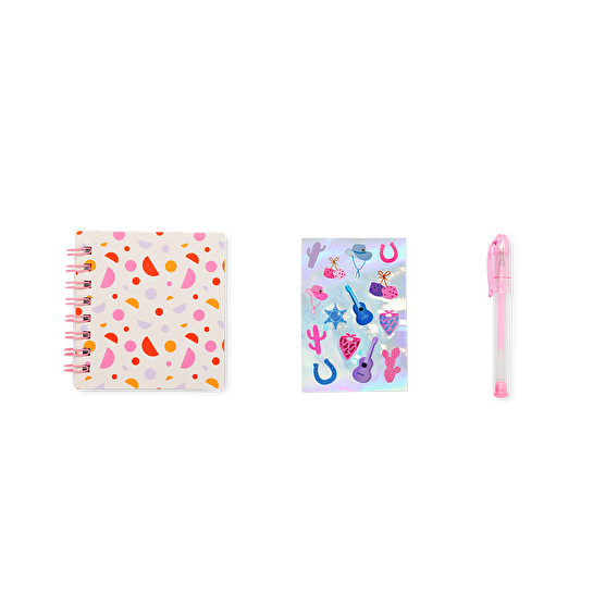 Flying Tiger Copenhagen Pembe Çantalı Kırtasiye Kiti