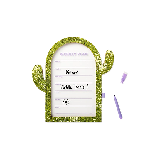 Flying Tiger Copenhagen Kaktüs Şeklinde Çerçeveli Haftalık Planlayıcı