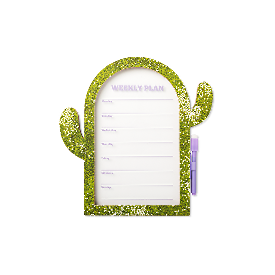 Flying Tiger Copenhagen Kaktüs Şeklinde Çerçeveli Haftalık Planlayıcı