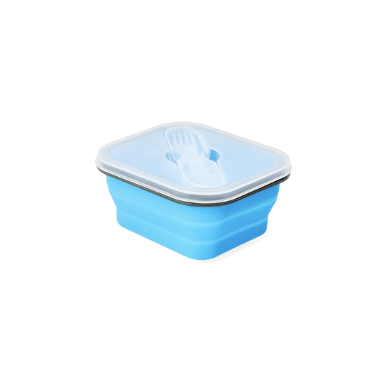 Flying Tiger Copenhagen Mavi Katlanabilir Silikon Beslenme Kabı