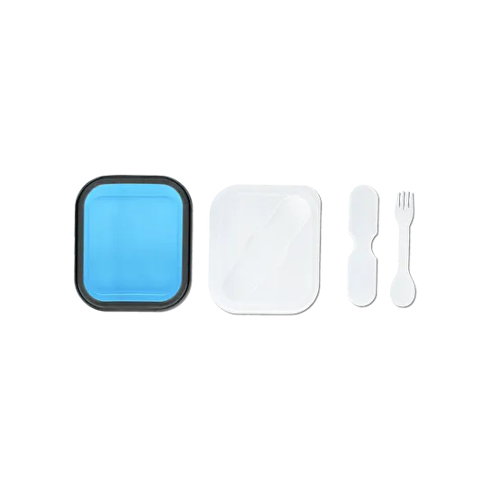 Flying Tiger Copenhagen Mavi Katlanabilir Silikon Beslenme Kabı