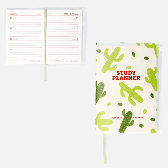 Flying Tiger Copenhagen Kaktüs Desenli Haftalık Planlayıcı