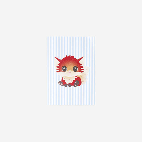 Flying Tiger Copenhagen Çizgili Tilki Detaylı A5 Defter