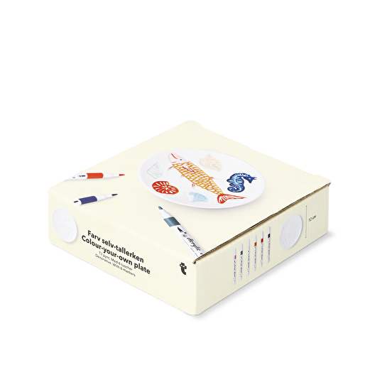 Flying Tiger Copenhagen Kendin Yap Seramik Tabak Boyama Seti