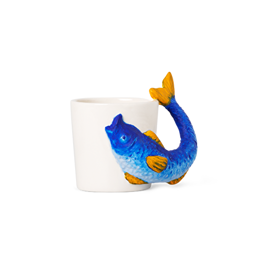 Flying Tiger Copenhagen Kendin Yap Balık Şeklinde Seramik Kupa Boyama Seti