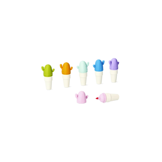 Flying Tiger Copenhagen 6'lı Mini Kaktüs Şeklinde Fosforlu Kalem