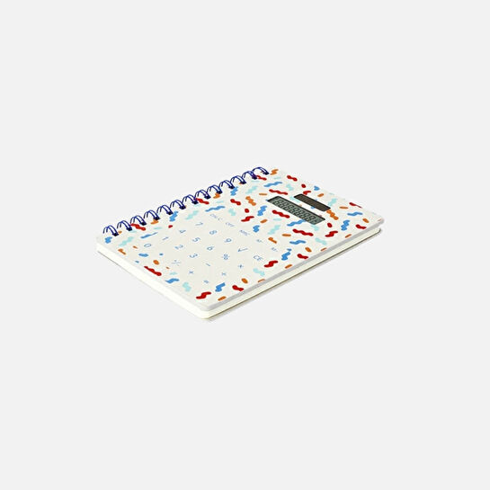Flying Tiger Copenhagen Konfeti Desenli Hesap Makineli Spiralli Defter