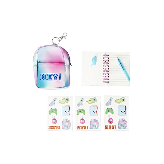 Flying Tiger Copenhagen Defter Detaylı Mini Sırt Çantası Anahtarlık