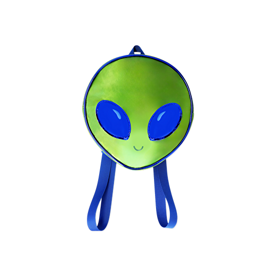 Flying Tiger Copenhagen Yeşil Uzaylı Şeklinde Sırt Çantası