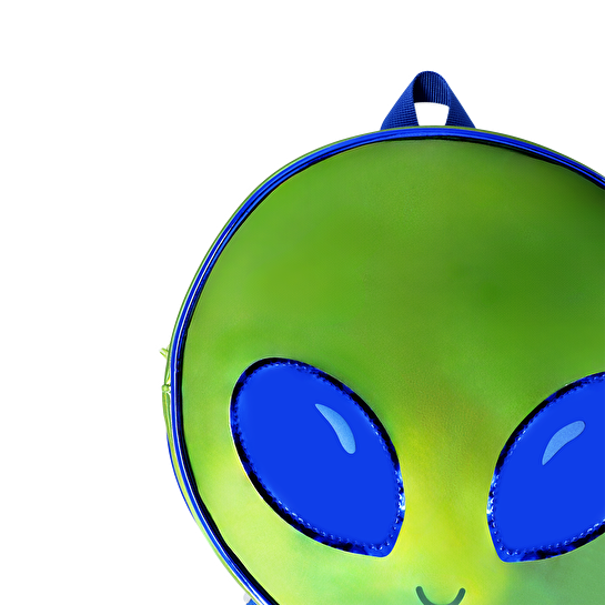 Flying Tiger Copenhagen Yeşil Uzaylı Şeklinde Sırt Çantası
