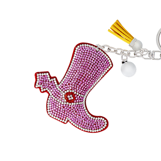 Flying Tiger Copenhagen Pembe Kovboy Çizmesi Anahtarlık