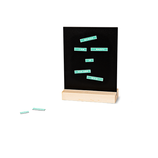 Flying Tiger Copenhagen Kelime Detaylı Mıknatıslı Masaüstü Panosu