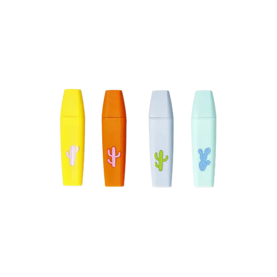 Flying Tiger Copenhagen 4'lü Kaktüs Detaylı Fosforlu Kalem