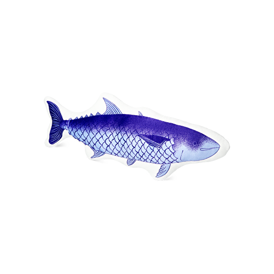 Flying Tiger Copenhagen Mavi Balık Şeklinde Yastık