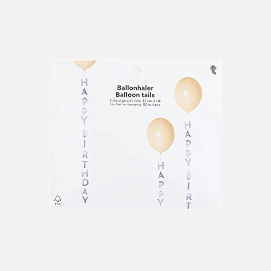 Flying Tiger Copenhagen 6'lı Doğum Günü Balonu Süsü