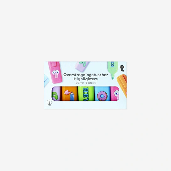 Flying Tiger Copenhagen 5'li Mini Fosforlu Kalem