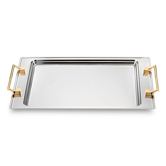 Jumbo Taranto Gold Çelik Büyük Tepsi