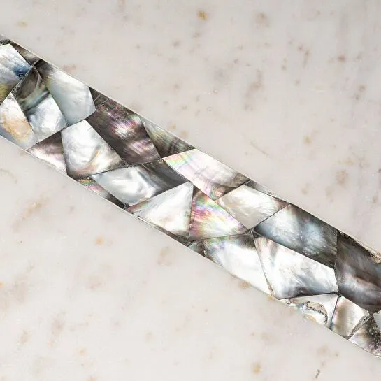 Jumbo Romano Mermer Servislik 14x14x1.76 cm Beyaz