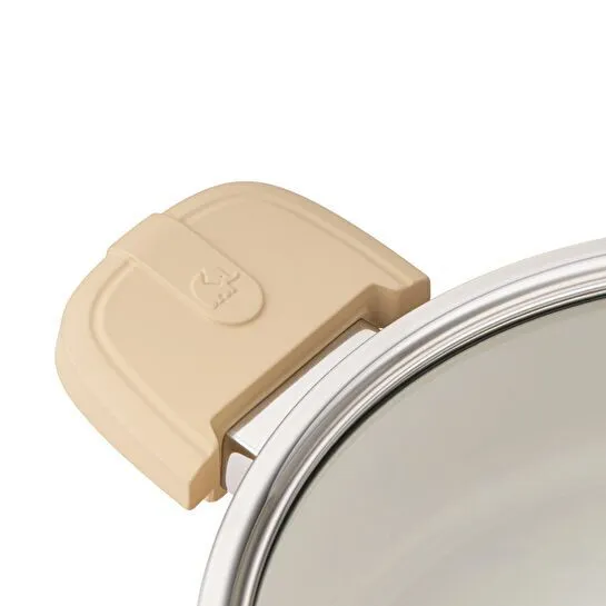 Jumbo Swiss Crystal Dark Cream 7 Parça İndüksiyon Tabanlı Tencere Seti