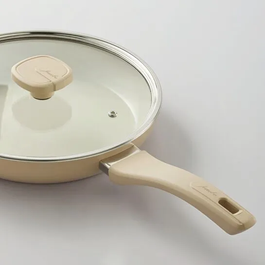 Jumbo Swiss Crystal Dark Cream 7 Parça İndüksiyon Tabanlı Tencere Seti