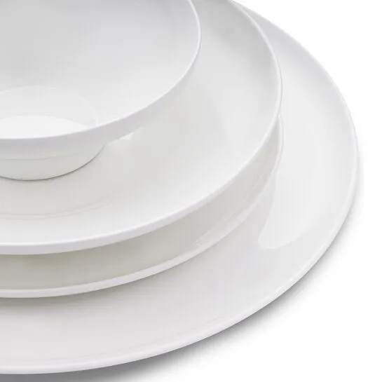 Jumbo Laurel 55 Parça 12 Kişilik Yemek Takımı Beyaz