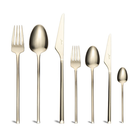 Jumbo 5500 Şampanya 12 Kişilik 84 Parça Çatal Kaşık Bıçak Takımı